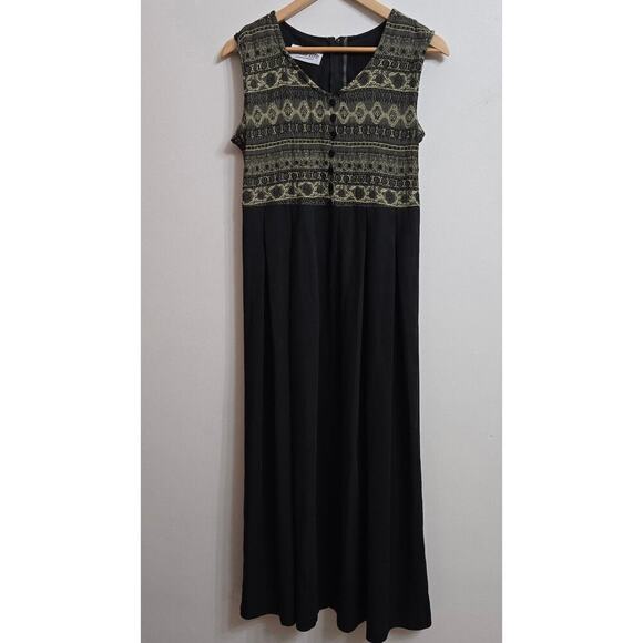 Street Life Maxi Dress Y2K Vintage 8 Boho Embroidered Fairy Grunge Whimsigoth - Picture 1 of 9